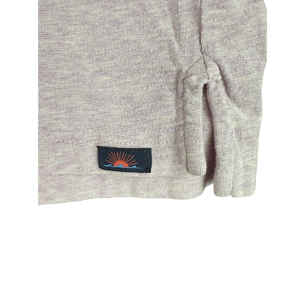 Faherty‎ Polo Shirt Mens Large Lavender Heather Stretch Modal Blend Soft Knit - Picture 5 of 7